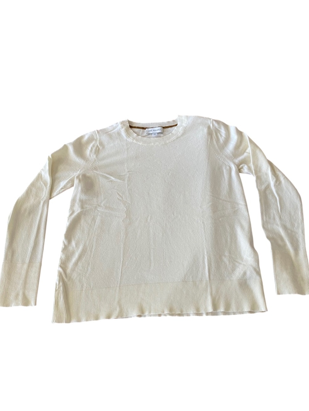 Women’s Cream Crew Neck Sweater - Lightweight Knit